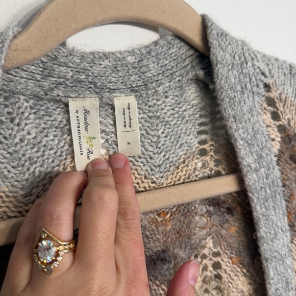 Anthropologie Multicolor Chevron Cardigan - Picture 2 of 3